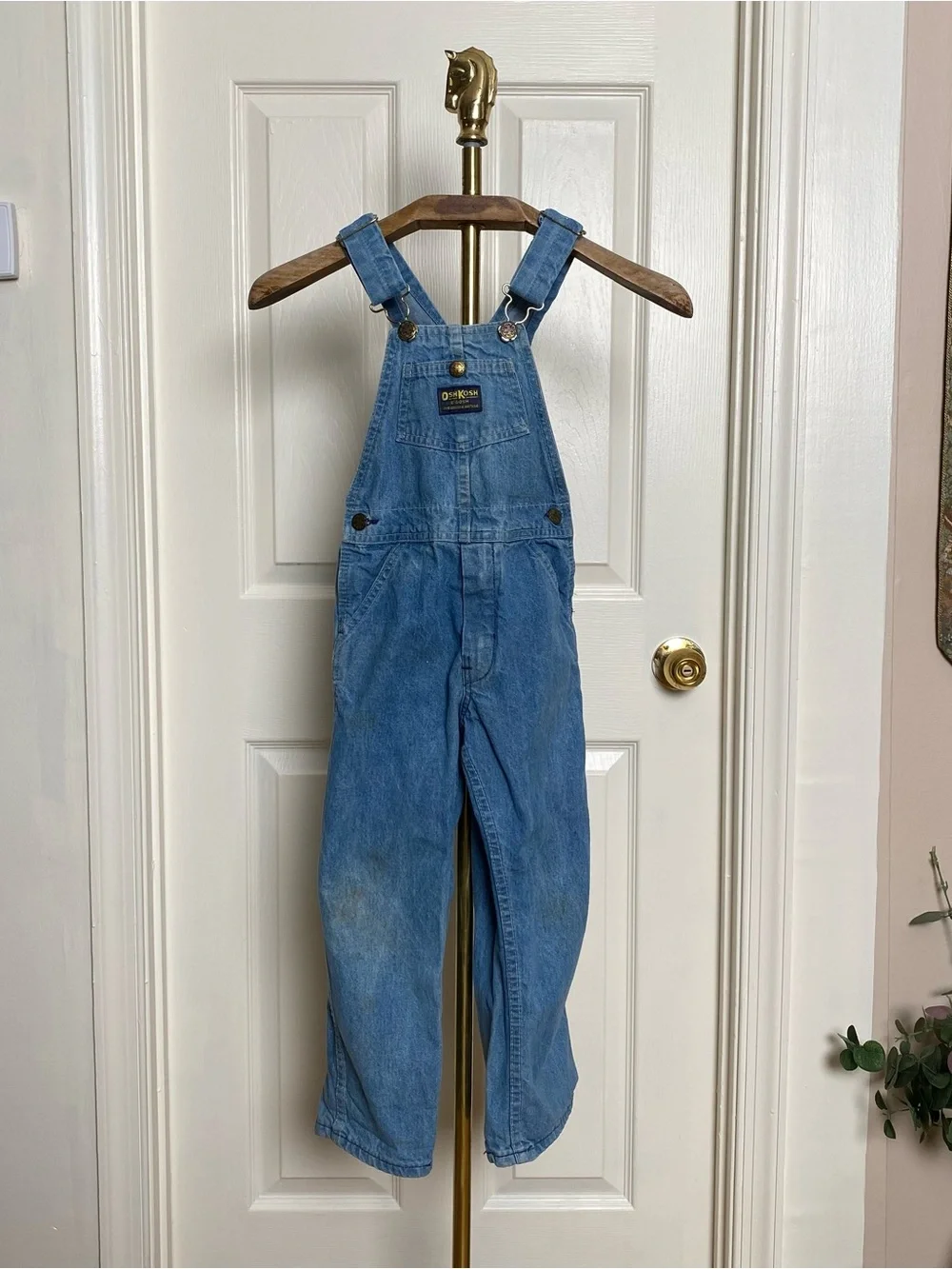 Vintage 90s Oshkosh Boys Denim Blue Overalls